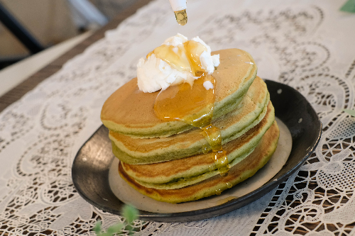 粉おじさん 抹茶ﾊﾟﾝｹｰｷﾐｯｸｽ　200g